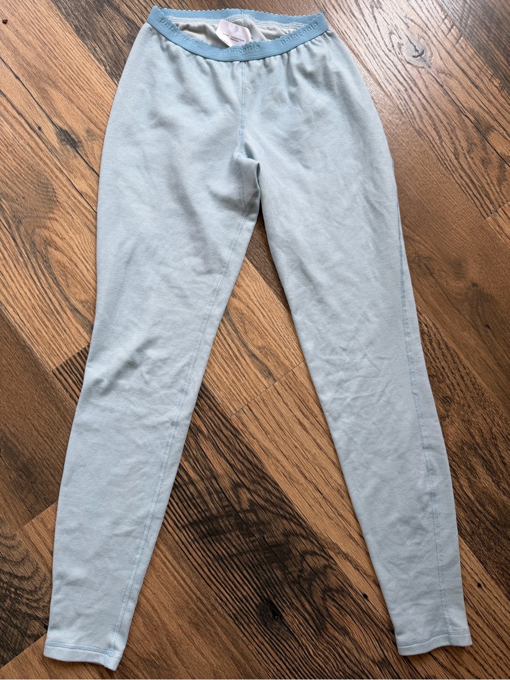 Patagonia Light Blue Thermal Baselayer Leggings